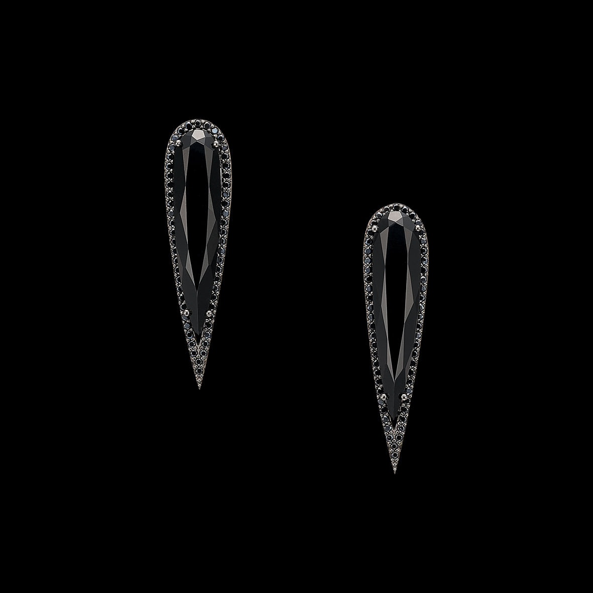Black Diamond Glimmer Earrings